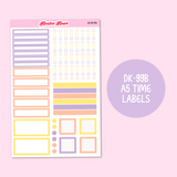 A5 Daily Planner Stickers | Lavender & Honey | MK-99