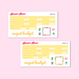August 2023 Budget Kit | 7x9, 8.5x11 & Petite Monthly Planner
