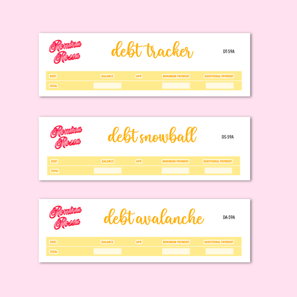 August 2023 Debt Tracker / Debt Snowball / Debt Avalanche | 7x9, 8.5x11, Petite Monthly Planner