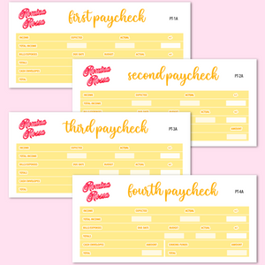 August 2023 Paycheck to Paycheck Budget Stickers