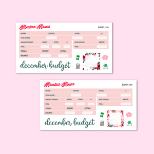December 2023 Budget Kit | 7x9, 8.5x11 & Petite Monthly Planner