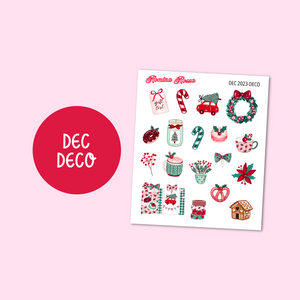 December 2023 Decorative Stickers