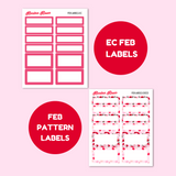 February 2025 Monthly Labels | EC 7x9 Planner