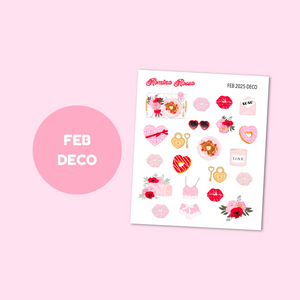 February 2025 Decorative Stickers