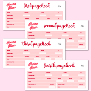 February 2024 Paycheck to Paycheck Budget Stickers