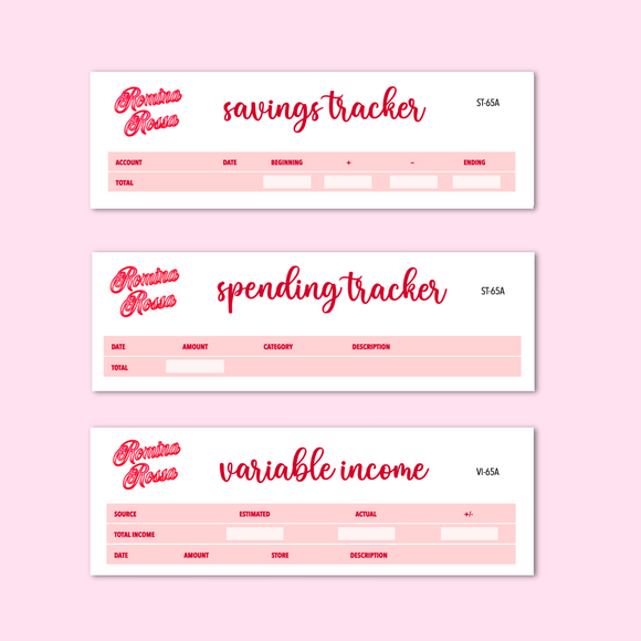 February 2024 Savings/Spending Tracker, Variable Income Tracker | 7x9, 8.5x11 & Petite Monthly Planner