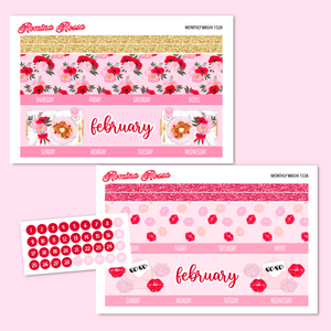 February 2025 Monthly Stickers | 7x9 Planner, 8.5x11 Planner & Petite Planner