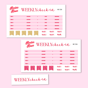 February 2025 Weekly Check In Kit | 7x9, 8.5x11 & Petite Monthly Planner