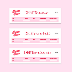 February 2025 Debt Tracker / Debt Snowball / Debt Avalanche | 7x9, 8.5x11, Petite Monthly Planner