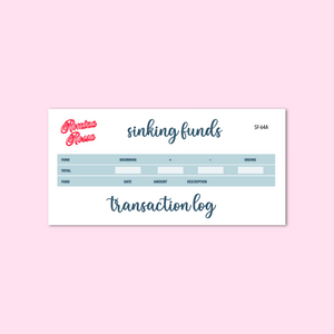 January 2024 Sinking Funds Kit | 7x9, 8.5x11, & Petite Monthly Planner