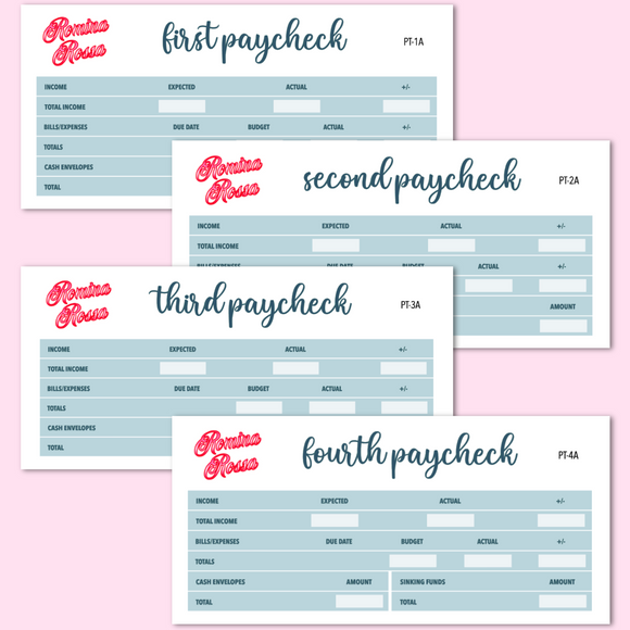 January 2024 Paycheck to Paycheck Budget Stickers