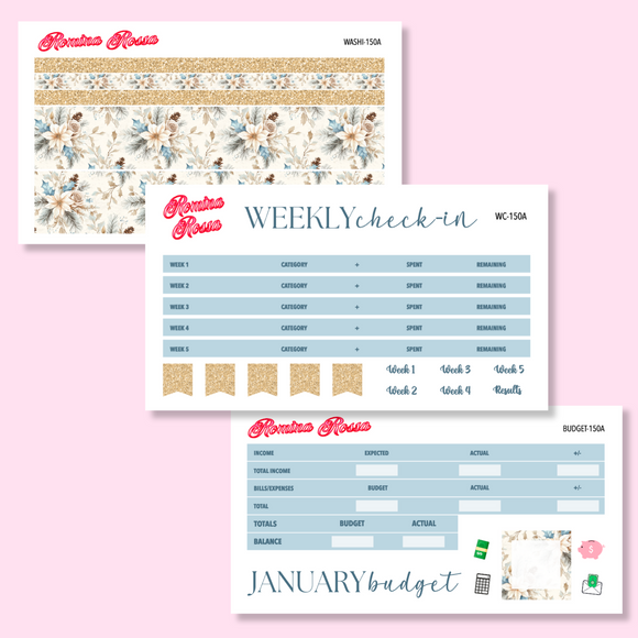 January 2025 Deluxe Budget Kit | 7x9, 8.5x11 & Petite Monthly Planner