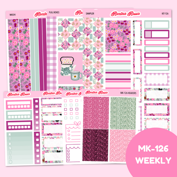 MK-126 | Fall Farmhouse - Weekly Sticker Kit Sheets