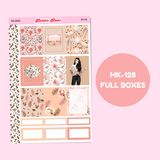 MK-128 | Floral Leopard - Weekly Sticker Kit Sheets