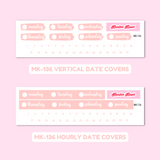 MK-136 | Love Letters - Weekly Sticker Kit Sheets