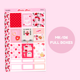 MK-136 | Love Letters - Weekly Sticker Kit Sheets