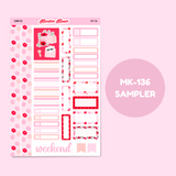 MK-136 | Love Letters - Weekly Sticker Kit Sheets