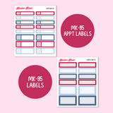 A5 Daily Planner Stickers | Blue Fable | MK-95