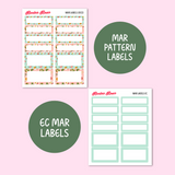 March 2024 Monthly Labels | EC 7x9 Planner