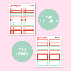 March 2024 Monthly Labels | EC 7x9 Planner
