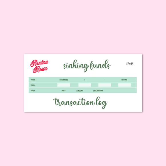 March 2024 Sinking Funds Kit | 7x9, 8.5x11, & Petite Monthly Planner