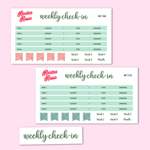 March 2024 Weekly Check In Kit | 7x9, 8.5x11 & Petite Monthly Planner