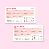 March 2025 Budget Kit | 7x9, 8.5x11 & Petite Monthly Planner