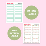 March 2025 Monthly Labels | EC 7x9 Planner