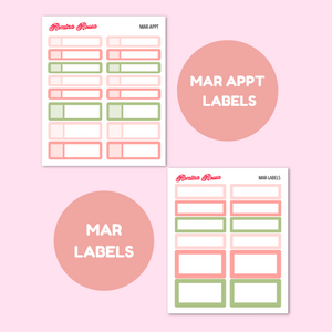 March 2025 Monthly Labels | EC 7x9 Planner