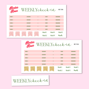 March 2025 Weekly Check In Kit | 7x9, 8.5x11 & Petite Monthly Planner