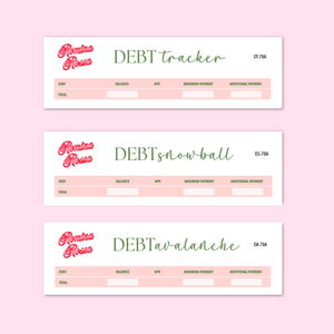 March 2025 Debt Tracker / Debt Snowball / Debt Avalanche | 7x9, 8.5x11, Petite Monthly Planner