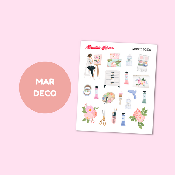 March 2025 Decorative Stickers