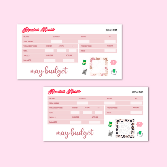 May 2024 Budget Kit | 7x9, 8.5x11 & Petite Monthly Planner