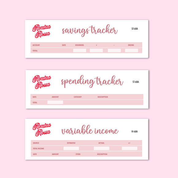 May 2024 Savings/Spending Tracker, Variable Income Tracker | 7x9, 8.5x11 & Petite Monthly Planner