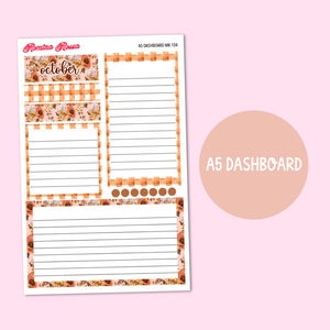 MK-104 October 2023 Dashboard and Script Stickers | A5 & 7x9 EC Planner