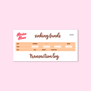 October 2023 Sinking Funds Kit | 7x9, 8.5x11, & Petite Monthly Planner