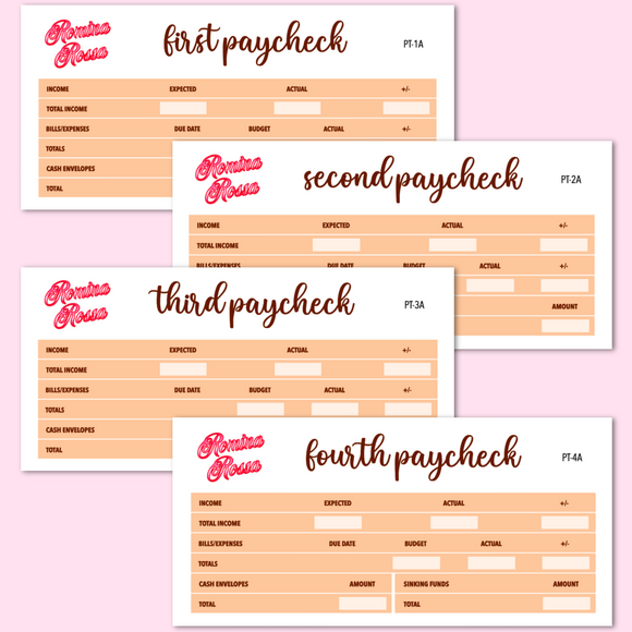 October 2023 Paycheck to Paycheck Budget Stickers