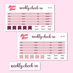 September 2023 Weekly Check In Kit | 7x9, 8.5x11 & Petite Monthly Planner