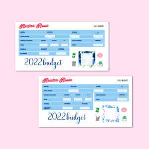 2022 Annual Budget Kit | 7x9, 8.5x11 & Petite Monthly Planner