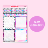 A5 Daily Planner Stickers | Rainbow Leopard | MK-85