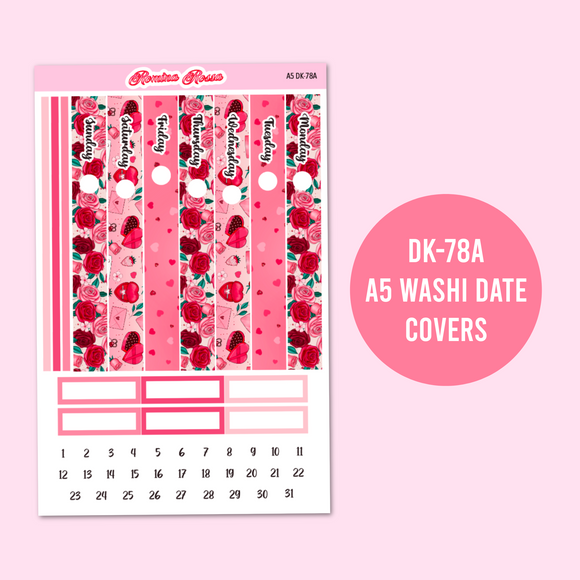 A5 Daily Planner Stickers | I Love You | MK-78