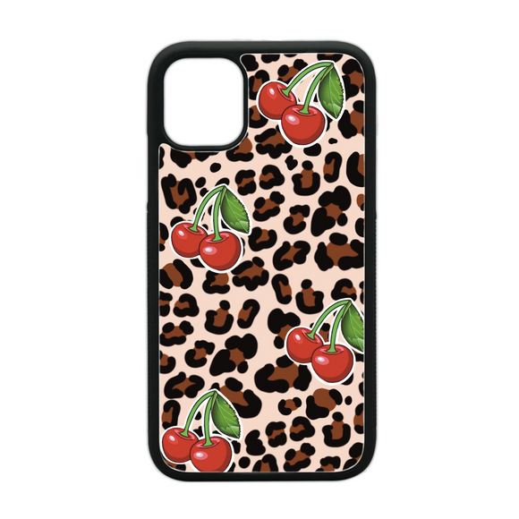 Leopard Cherries Phone Case