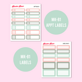 A5 Daily Planner Stickers | Planner Girl | MK-81