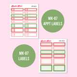 A5 Daily Planner Stickers | Strawberry Fields | MK-87