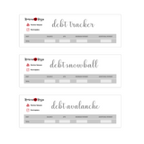 Debt Tracker / Debt Snowball / Debt Avalanche | 7x9, 8.5x11, Petite Monthly Planner