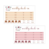 Weekly Check In Kit | 7x9, 8.5x11 & Petite Monthly Planner