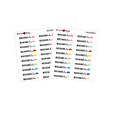 Car Insurance Due Stickers - Decorative Planner Stickers