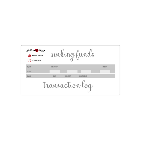 Sinking Funds Kit | 7x9, 8.5x11, & Petite Monthly Planner