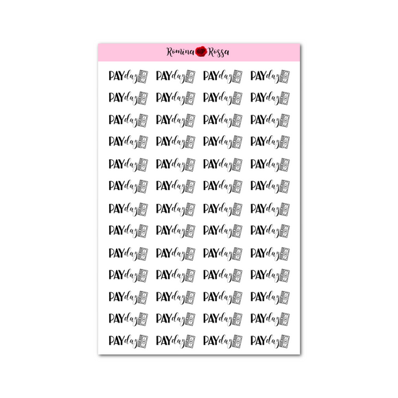 Payday Stickers - Decorative Planner Stickers